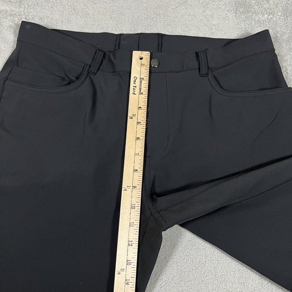 State & Liberty Pants Mens 38x31 Black Athletic Fit Stretch Tech Chino Dress - Picture 6 of 11
